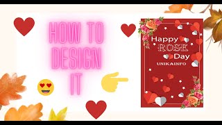 Happy Rose Day Poster | Adobe illustrator | Graphic Design screenshot 2