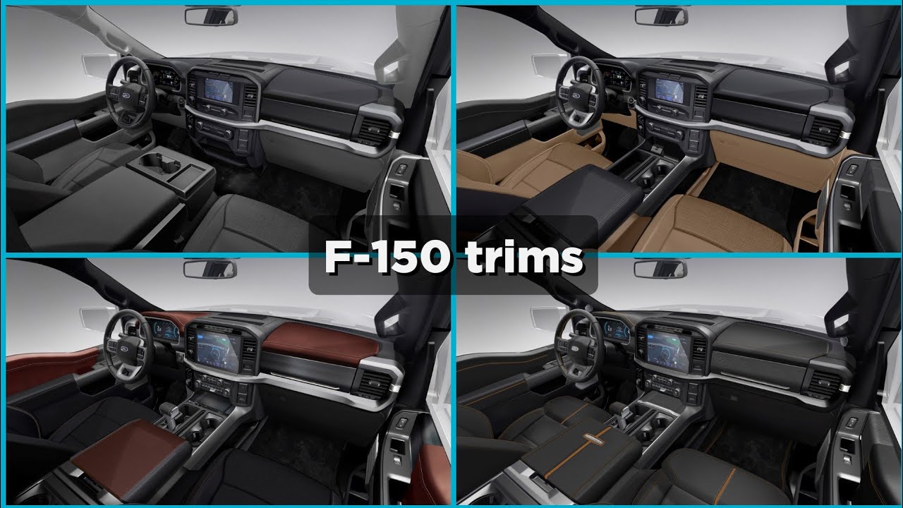 New 2021 Ford F 150 Trims And Interiors Youtube