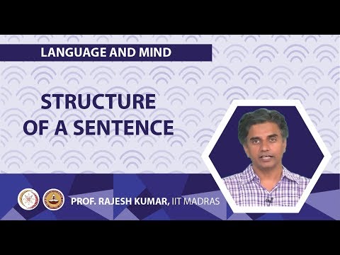 Structure of a sentence