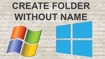 How to create a folder without name
