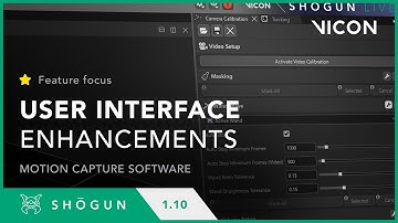 Shōgun 1.10 UI Enhancements – real-time motion capture