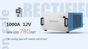 1000A 12V Electroplating Rectifier On Sale - Only USD 780