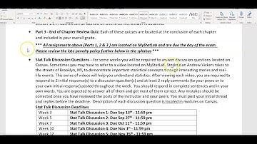 Math 14 Course Syllabus Video
