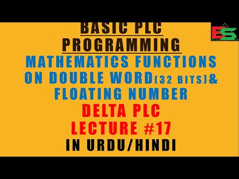 Mathematics Function on Double Words & Floating number in Delta PLC in Urdu/Hindi Lecture#17