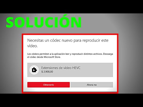 SOLUCIÓN: (Necesitas un códec nuevo para reproducir este video)
