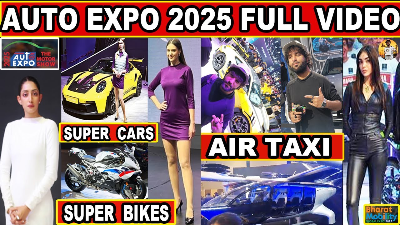 AUTO EXPO 2025 VLOG | BHARAT MOBILITY AUTO EXPO 2025 🔥 | SUPER CARS , SUPER BIKES, AIR TAXI INDIA