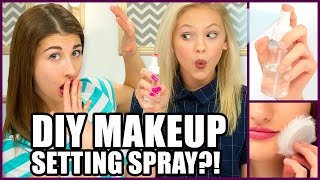 DIY Makeup Setting Spray? - Makeup Mythbusters w/ Maybaby and Jordyn Jones(Meg and Jordyn Jones test out a DIY 2 ingredient Makeup Setting Spray! GET DANCE CAMP ON iTUNES! - http://apple.co/1Sa85Kg Makeup Mythbusters is ..., 2016-03-30T22:00:00.000Z)