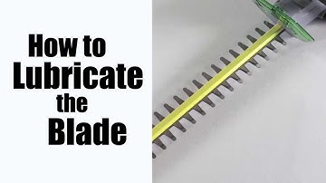 How to Lubricate Your EGO Hedge Trimmer Blade