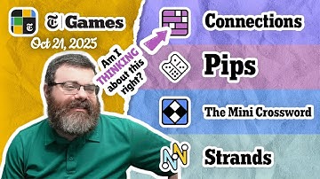 NYT Connections, Pips, Mini Crossword, and Strands | Oct 21, 2025