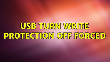 Ubuntu: USB turn write protection off forced