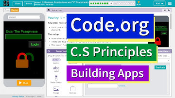 Boolean Expressions and "If" Statements Lesson 8.9 Tutorial with Answers Code.org CS Principles