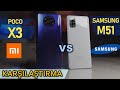 Poco X3 NFC vs Samsung M51  Karşılaştırma / 3600 TL'ye Hangisini Alırdım ?