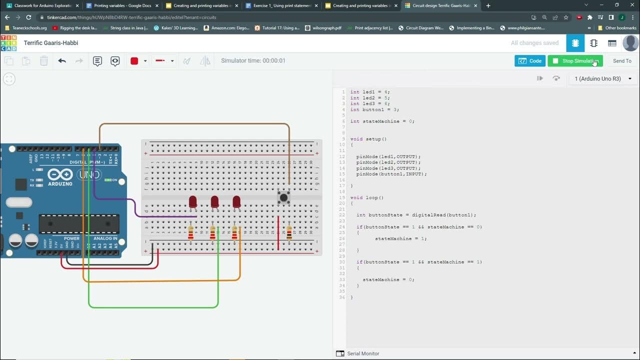 Lab 3: Arduino buttons and state machines - YouTube
