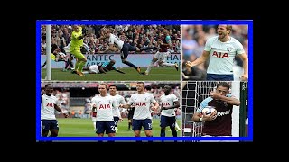 Harry kane nets first half brace as serge aurier is sent off on pl debut