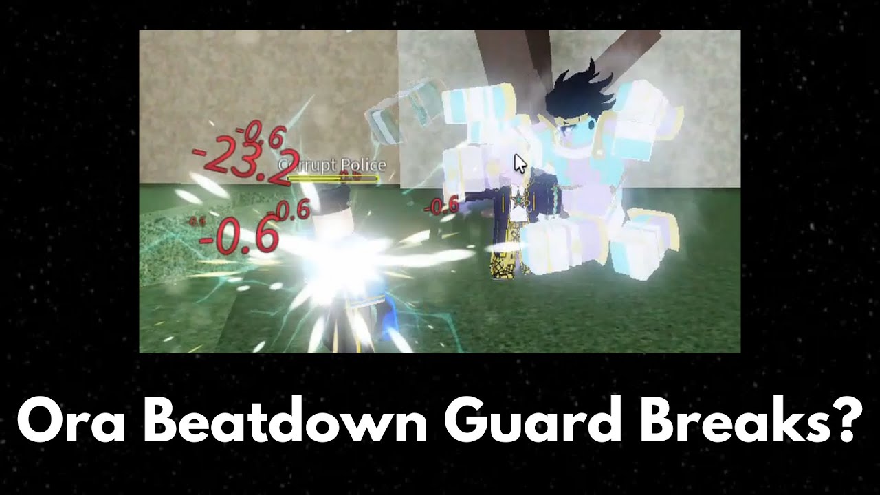 [YBA] Ora Beatdown Block Breaks??? - YouTube