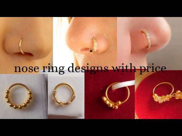 Pin by Sreenagaharika Vattikuti on Nose ring jewelry | Nose ring jewelry, Nose  jewelry, Gold necklace designs
