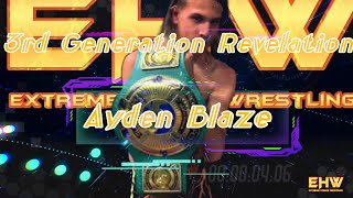 EHW Extreme Hybrid Wrestling - Ayden Blaze (EHW Entrance Theme music video)