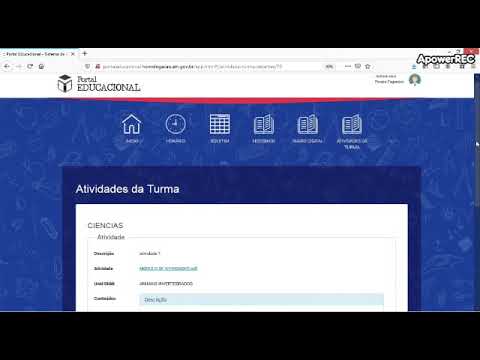 Como fazer as atividades pelo Portal Educacional