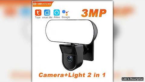 3MP Tuya Floodlight Camera WiFi 10W Garden Wall Lamp Outdoor Waterproof Security Protection Surveil
