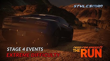 Need For Speed: The Run - Extreme Difficulty - All Stage 4 Events