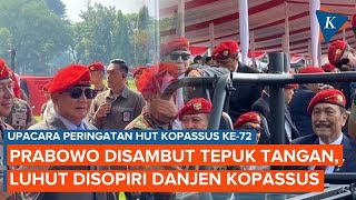 Momen Para Sesepuh Kopassus Bertemu, Prabowo Disambut Tepuk Tangan, Luhut Disopiri Danjen