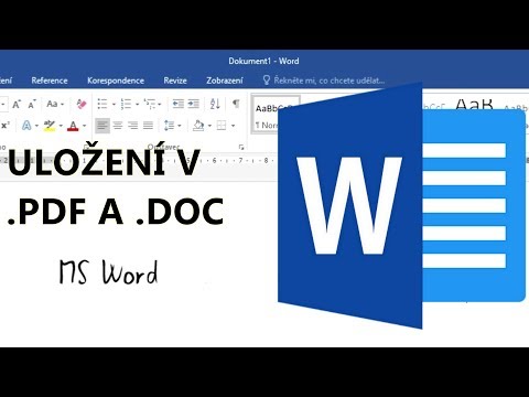 Video: Ako Uložiť Dokument Vo Formáte .doc