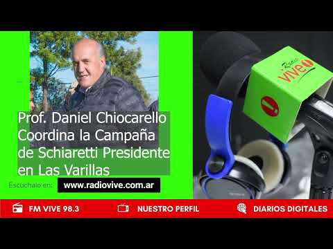 Daniel Chiocarello coordina la campaña de Schiaretti Presidente en Las Varillas