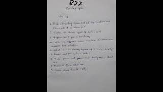 #notes#btech#operatingsystem #importantquestions