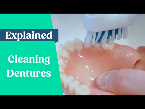How to clean dentures & false teeth