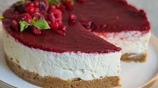 Ëmbëlsira e Preferuar nga të gjithë - CHEESCAKE për 10 min pa pjekje 🍓🍒