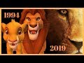 the lion king transformation 1994 versus 2019