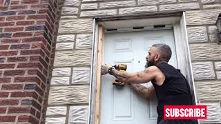 How to make a storm door fit with Luis.