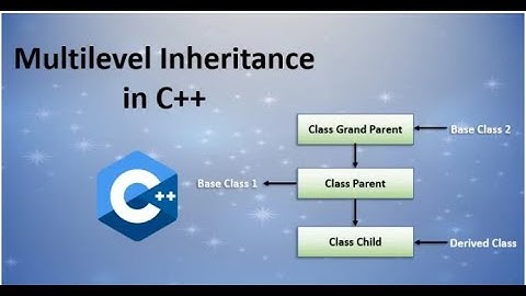 Multilevel Inheritance in C++ Programming | C++ Tutorial | Live class