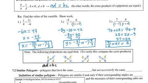 Geom Int H - 7.1 - 7.2 Notes