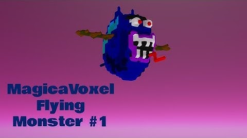 MagicaVoxel  - making a flying enemy model part1