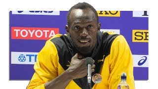 Full Press Conference With Usain Bolt, Justin Gatlin & Christian Coleman Following 2017 100m Final screenshot 4