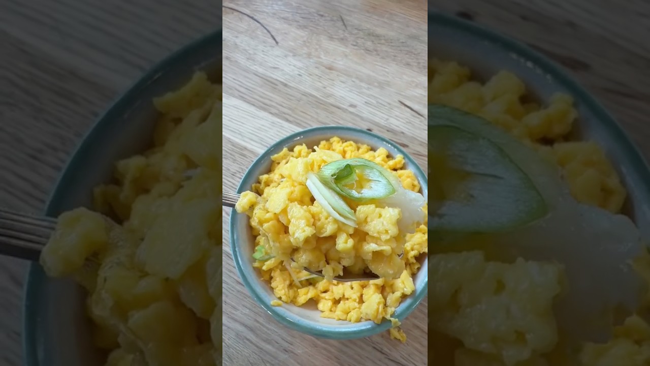 Japanese scrambled eggs #recipe #cooking - YouTube