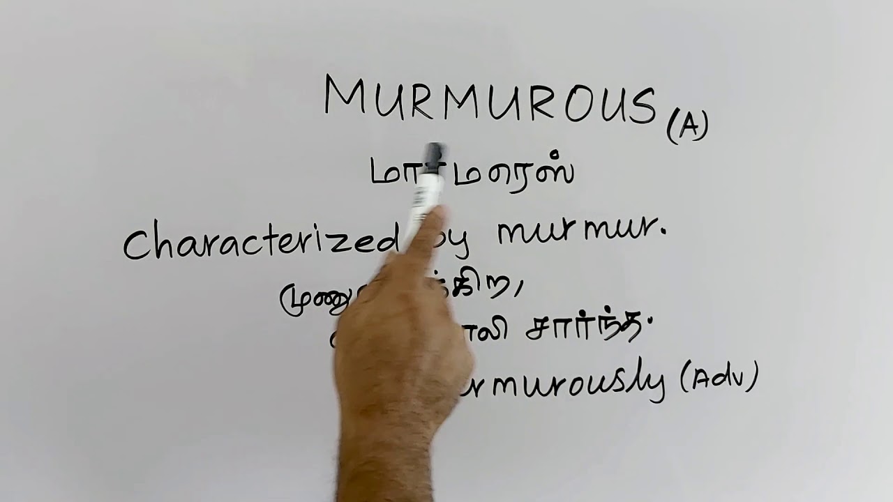 MURMUROUS tamil meaning/sasikumar - YouTube