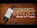 Real-Time Temperature and Humidity Monitoring with DHT22 and ESP32 | Simple IoT Project