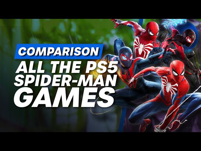SPIDER-MAN 2 vs MILES MORALES VS SPIDER-MAN 1 - Physics and Details  Comparison (PS5) 
