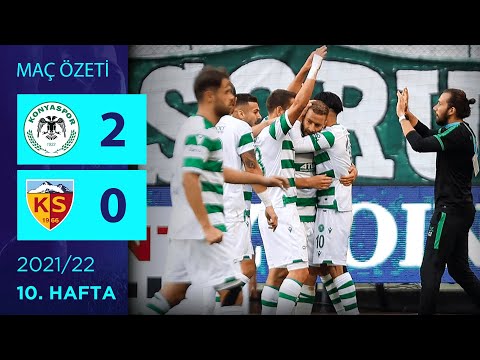 ÖZET: Konyaspor 2-0 Yukatel Kayserispor | 10. Hafta - 2021/22