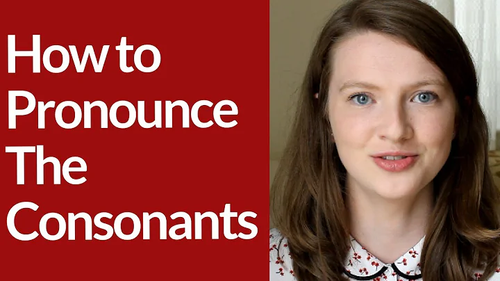 How to Pronounce CONSONANT SOUNDS in BRITISH ENGLISH