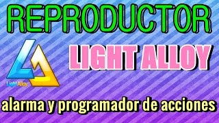 reproductor light alloy con alarma y programador