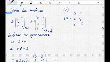 suma y resta de matrices
