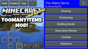 [0.13.0] Minecraft PE - OLD SCHOOL TMI! - Too Many Items Mod Showcase