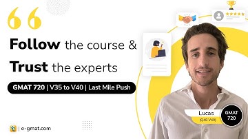GMAT 720 | V35 to V40 in 30-Days | eGMAT’s LMP program powered 90%ile in Verbal