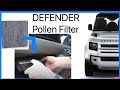 How to replace Change Pollen Cabin Filter on New Land Rover Defender L663 [LR133345]
