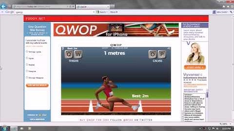 Best Qwop run ever