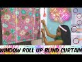 Roll up curtain & ring making। पर्दा और पर्दे की रिंग बनाए आसानी से । How to make Blind curtain |