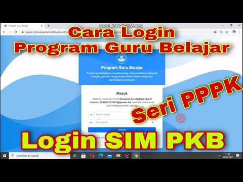 Cara login di Program Guru Belajar SIM PKB Untuk Mengikuti Seri PPPK di gtk.belajar.kemdikbud.go.id